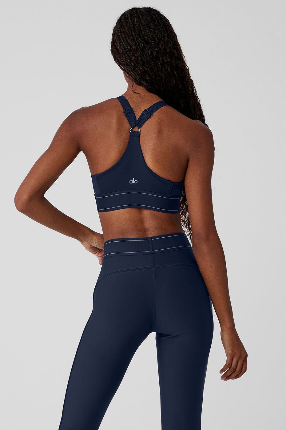 Airlift Suit Up Bra - Navy/Navy sold by Alo Yoga product image thumbnail 2