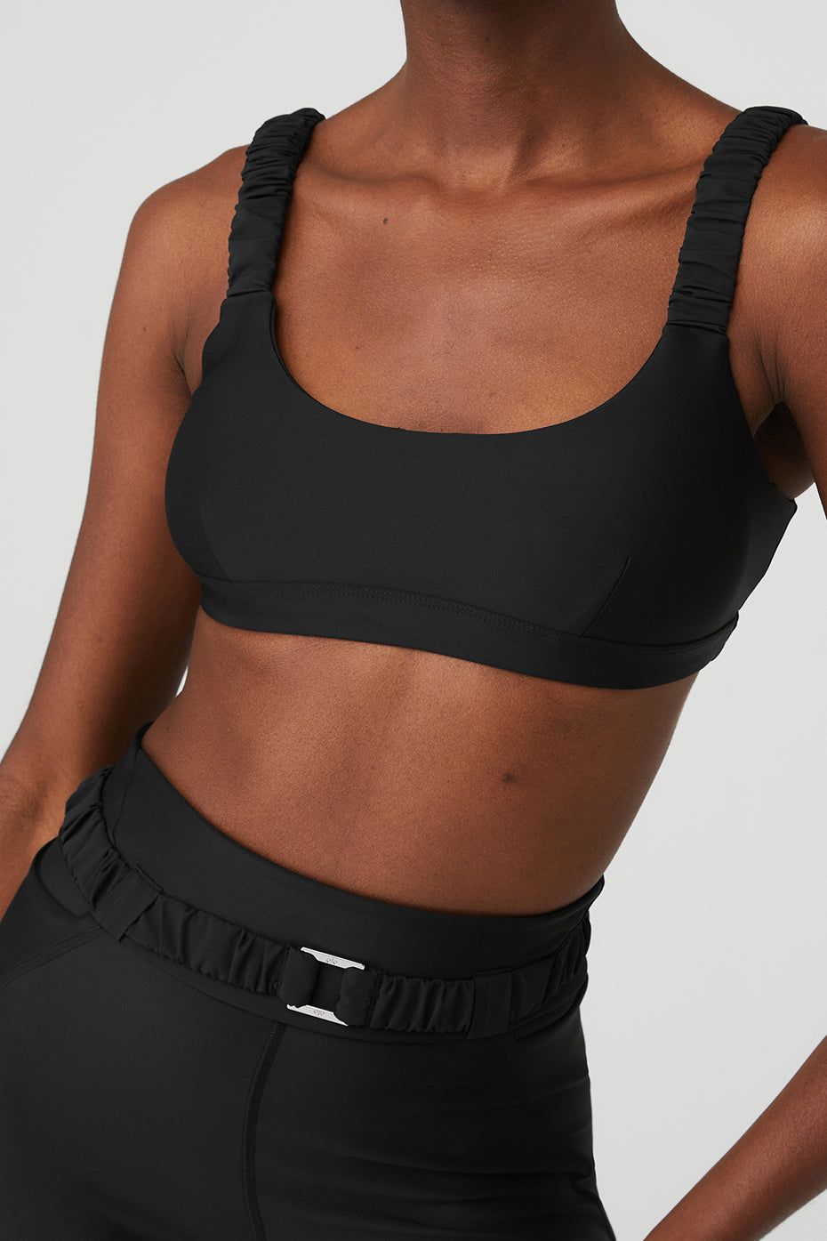 Airlift Charmer Bra & Airlift High-Waist 7/8 Charmer Legging Set - Black sold by Alo Yoga product image thumbnail 4