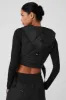 Cropped Snowrider Sleeveless Puffer Top - Black sold by Alo Yoga