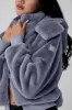 Faux Fur Foxy Jacket - Fog sold by Alo Yoga