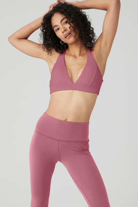 Alosoft Show Stopper Bra - Mars Clay sold by Alo Yoga