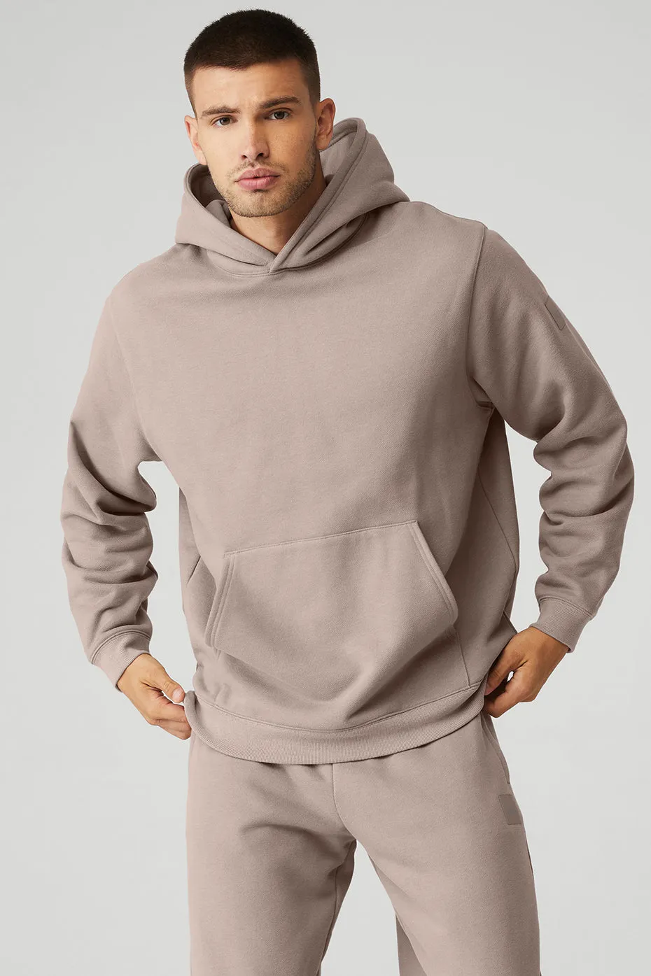 Renown Heavy Weight Hoodie - Taupe sold by Alo Yoga