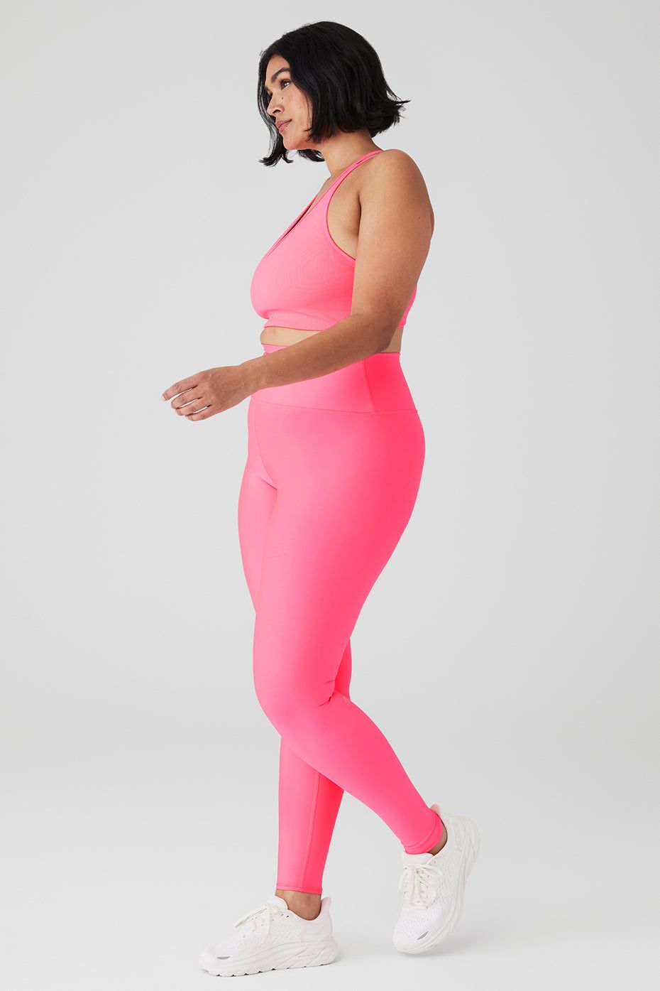Airlift Ribbed Jump Start V-Neck Bra & High-Waist Airlift Legging Set sold by Alo Yoga product image thumbnail 7