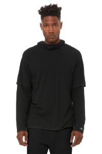 2-In-1 Pullover Hoodie - Black sold by Alo Yoga
