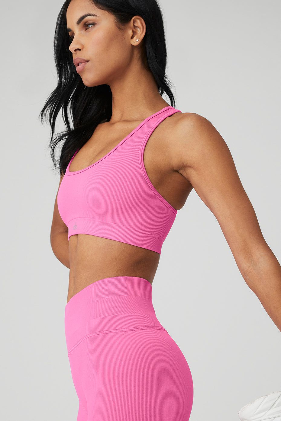 Seamless Ribbed Bra & 5" Seamless Ribbed Favorite Short Set sold by Alo Yoga product image thumbnail 12