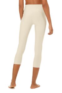 High-Waist Airlift Capri - Sandstone sold by Alo Yoga