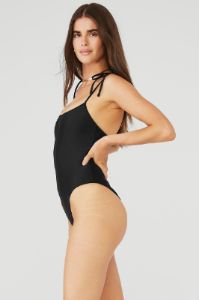 Alo x Tropic of C Cosmo One Piece - Black sold by Alo Yoga