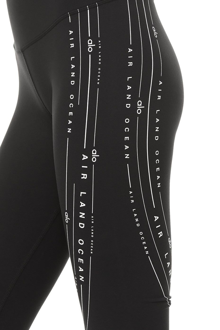 High-Waist Radius Legging - Black/White sold by Alo Yoga product image thumbnail 3