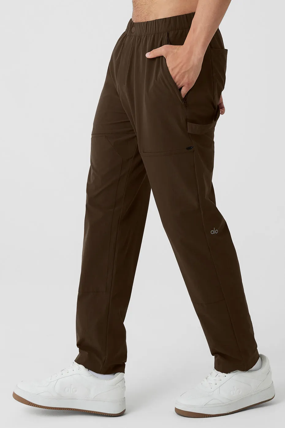 Co-Op Carpenter Track Pant - Espresso sold by Alo Yoga product image thumbnail 3