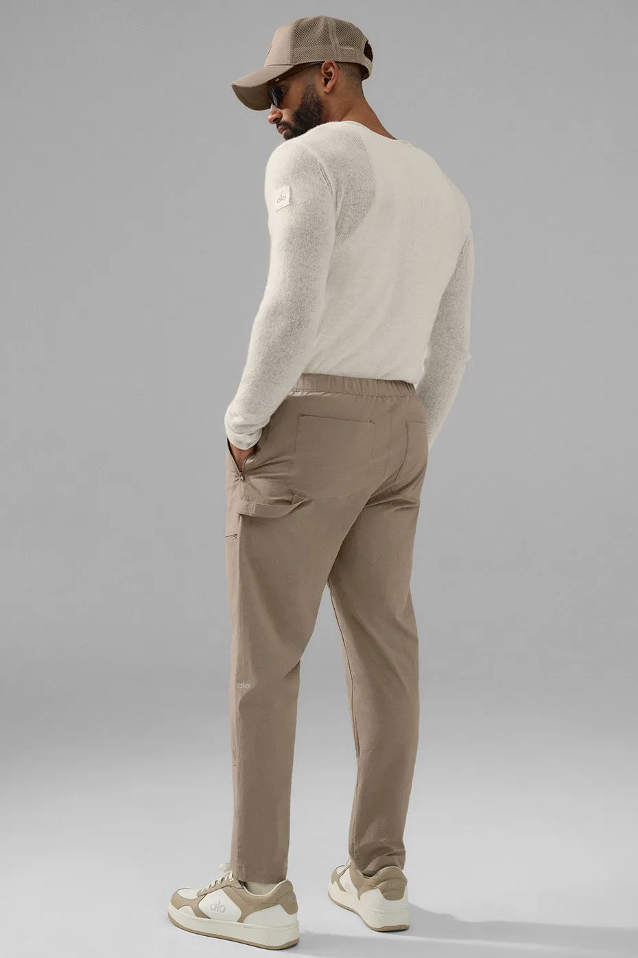 Co-Op Carpenter Track Pant - Gravel sold by Alo Yoga product image thumbnail 2