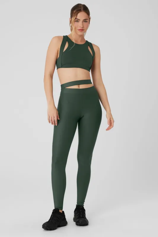 Airlift All Access Bra & Airlift High-Waist All Access Legging Set - Dark Cactus sold by Alo Yoga