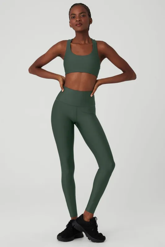 Airlift Advantage Racerback Bra & 7/8 High-Waist Airlift Legging Set - Dark Cactus sold by Alo Yoga