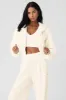 Cropped Cozy Day Full Zip Jacket - Ivory sold by Alo Yoga