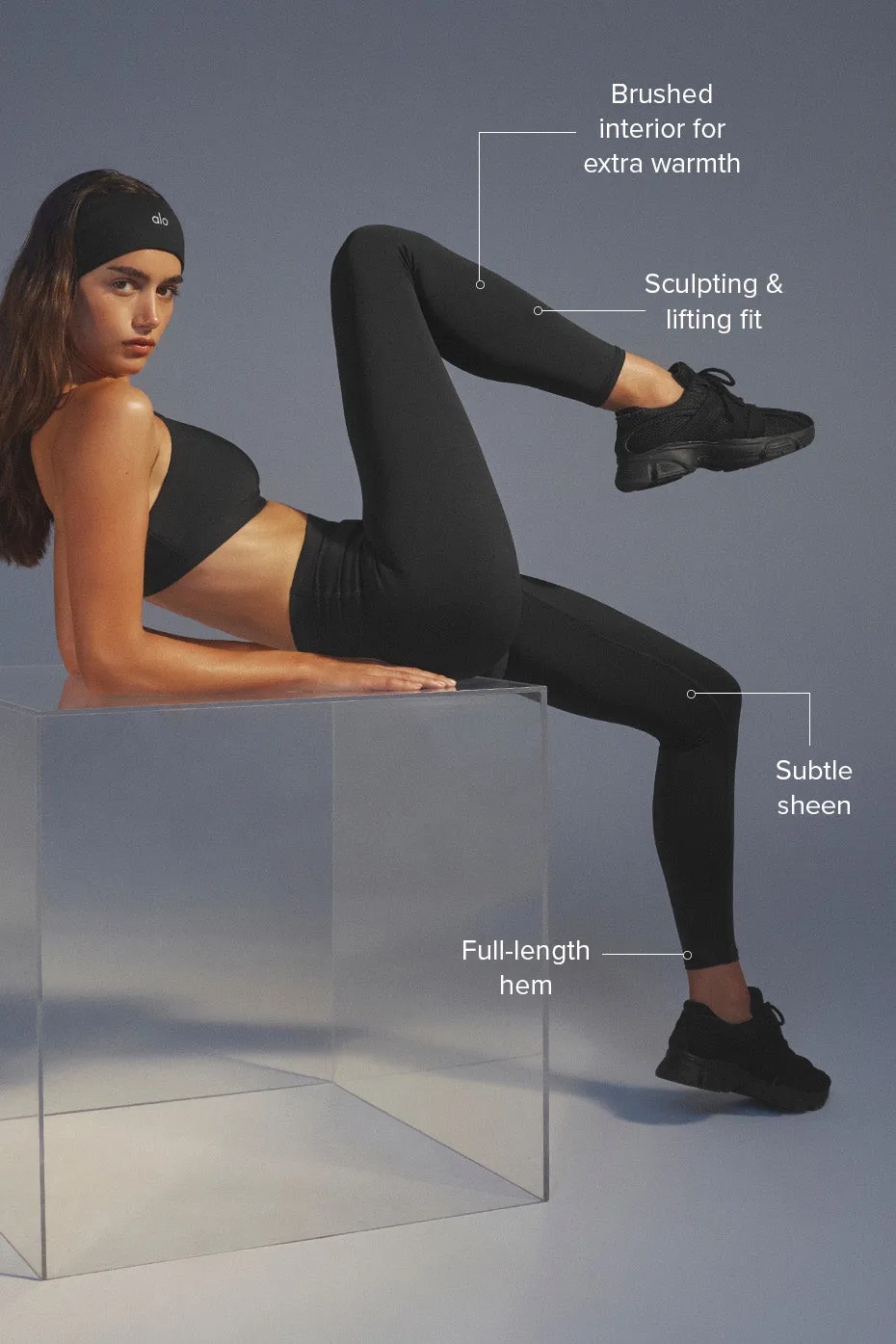 Airlift Winter Warm High-Waist Legging - Black sold by Alo Yoga product image thumbnail 2