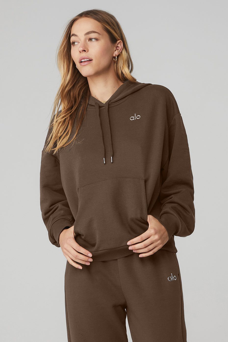 Accolade Hoodie - Espresso sold by Alo Yoga