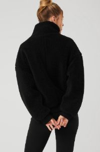 Sherpa Varsity Jacket - Black sold by Alo Yoga