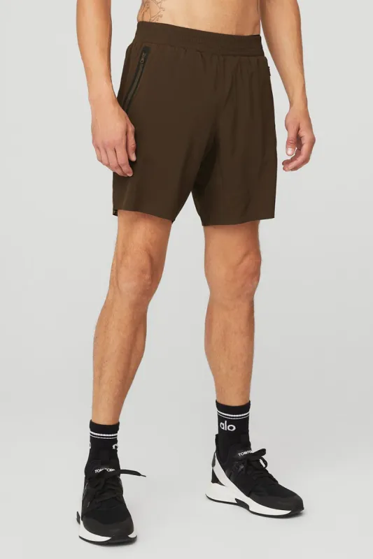 7'' Advance 2-In-1 Short - Espresso sold by Alo Yoga