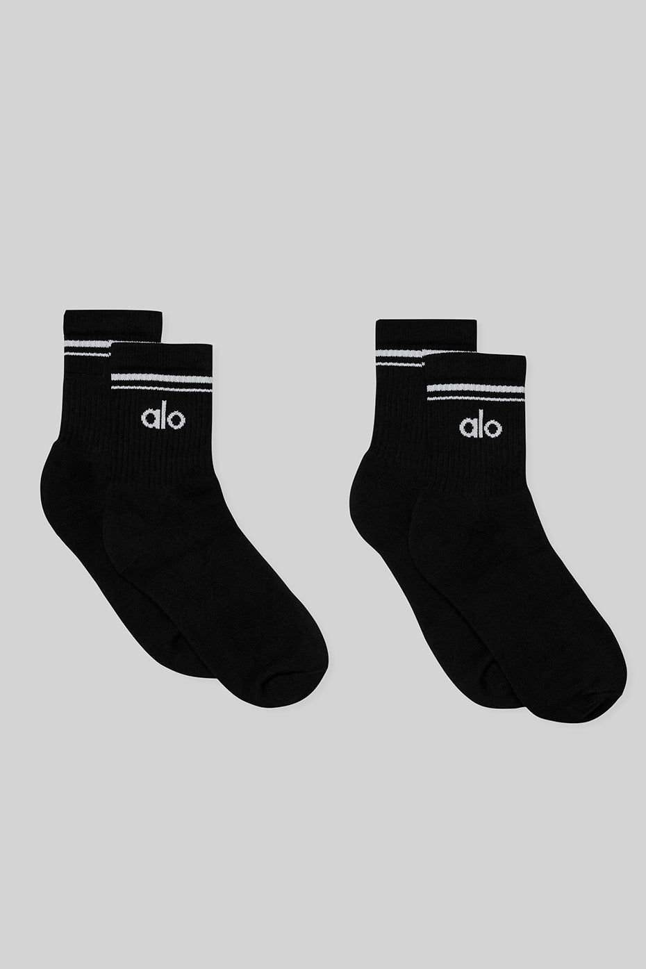 Unisex Half-Crew Throwback Sock (2 Pack) sold by Alo Yoga product image thumbnail 4