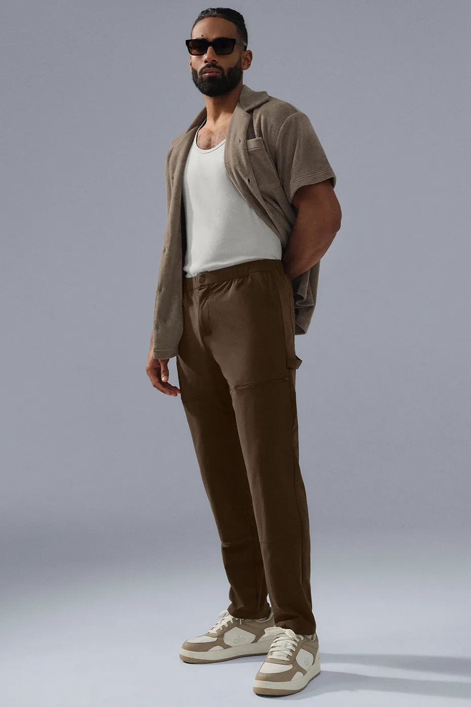 Co-Op Carpenter Track Pant - Espresso sold by Alo Yoga