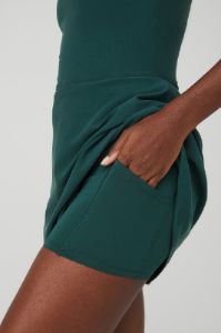 Alosoft Courtside Tennis Dress - Midnight Green sold by Alo Yoga