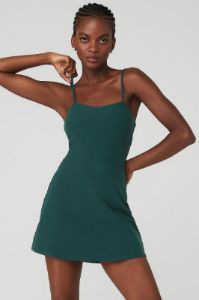 Alosoft Courtside Tennis Dress - Midnight Green sold by Alo Yoga