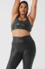 Foil Airlift Advantage Bra - Black Foil sold by Alo Yoga