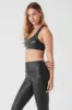 Foil Airlift Advantage Bra - Black Foil sold by Alo Yoga