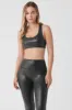 Foil Airlift Advantage Bra - Black Foil sold by Alo Yoga