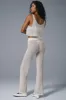 Striped Mesh Tropical Nights Flare Pant - Ivory sold by Alo Yoga