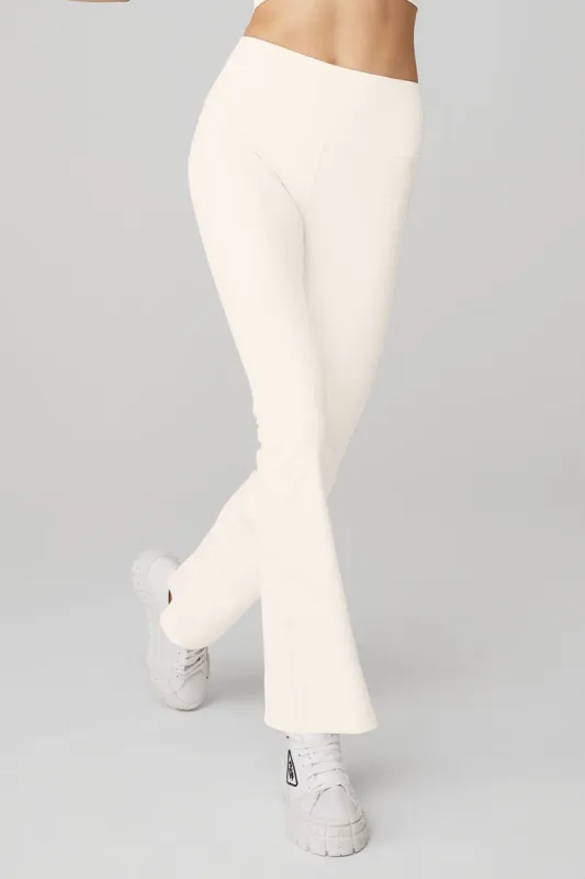 Airbrush High-Waist 7/8 Bootcut Legging - Ivory sold by Alo Yoga