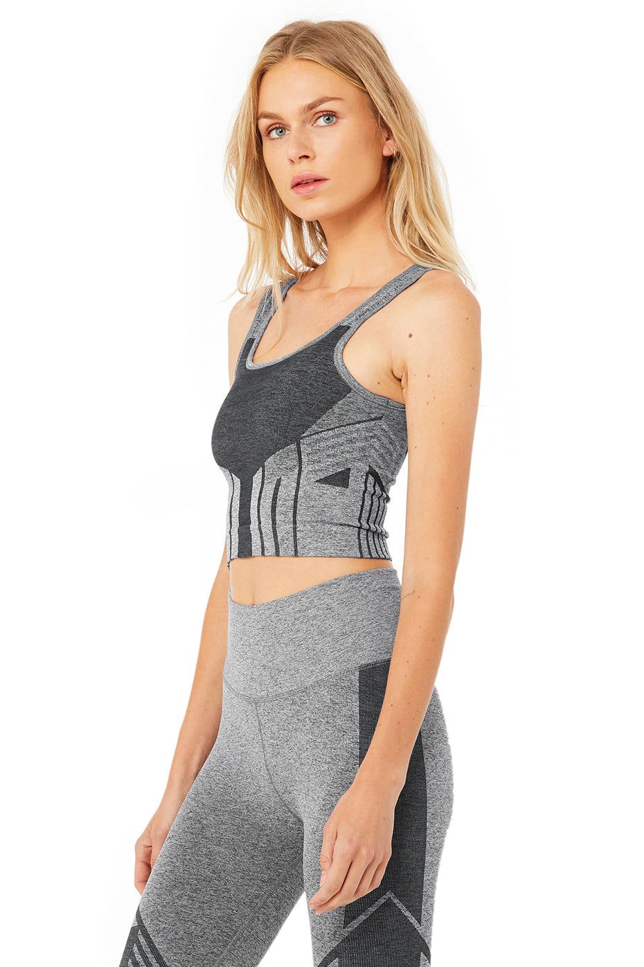 Tempo Bra Tank - Anthracite Heather sold by Alo Yoga product image thumbnail 2