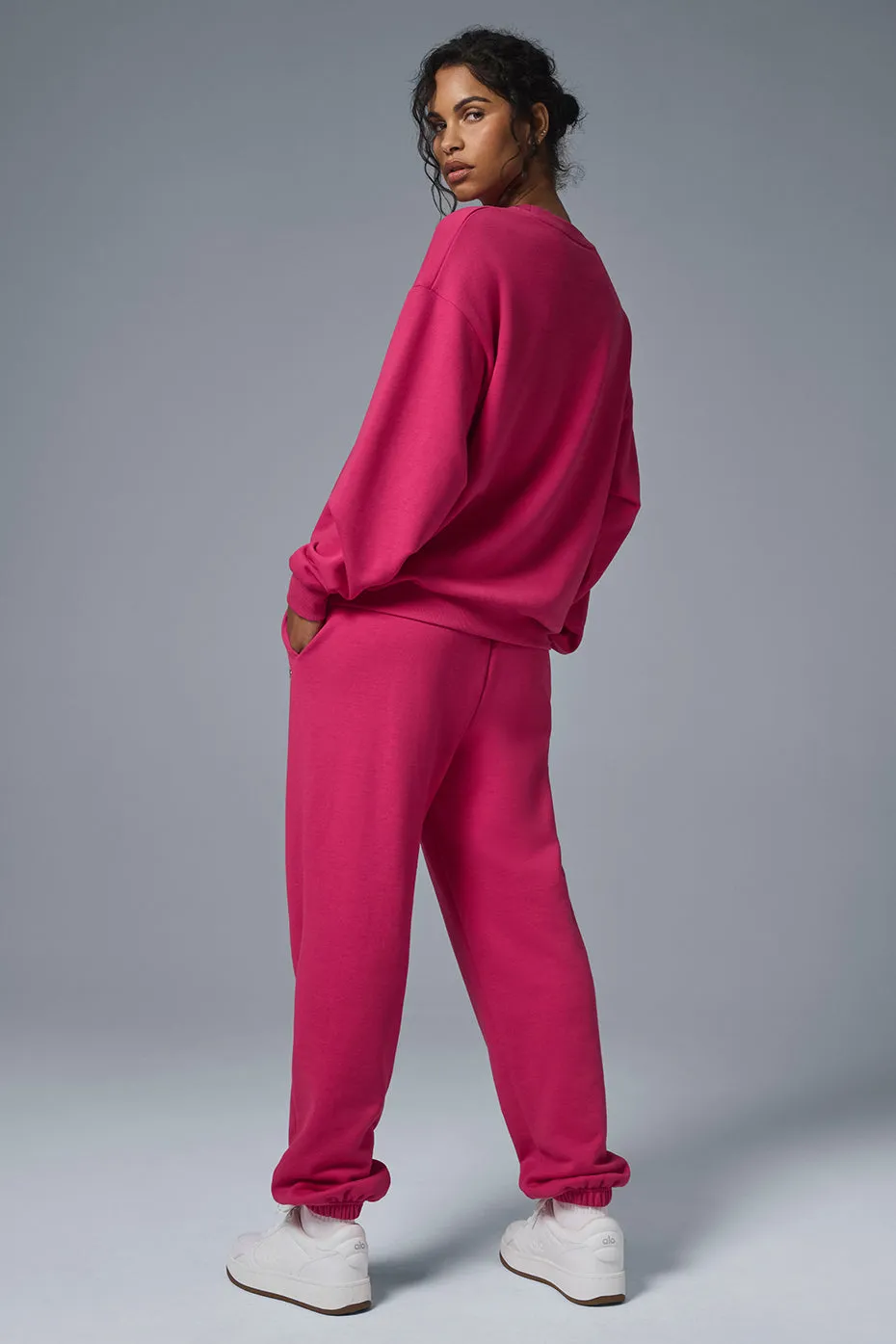 Accolade Crew Neck Pullover - Pink Summer Crush sold by Alo Yoga product image thumbnail 2