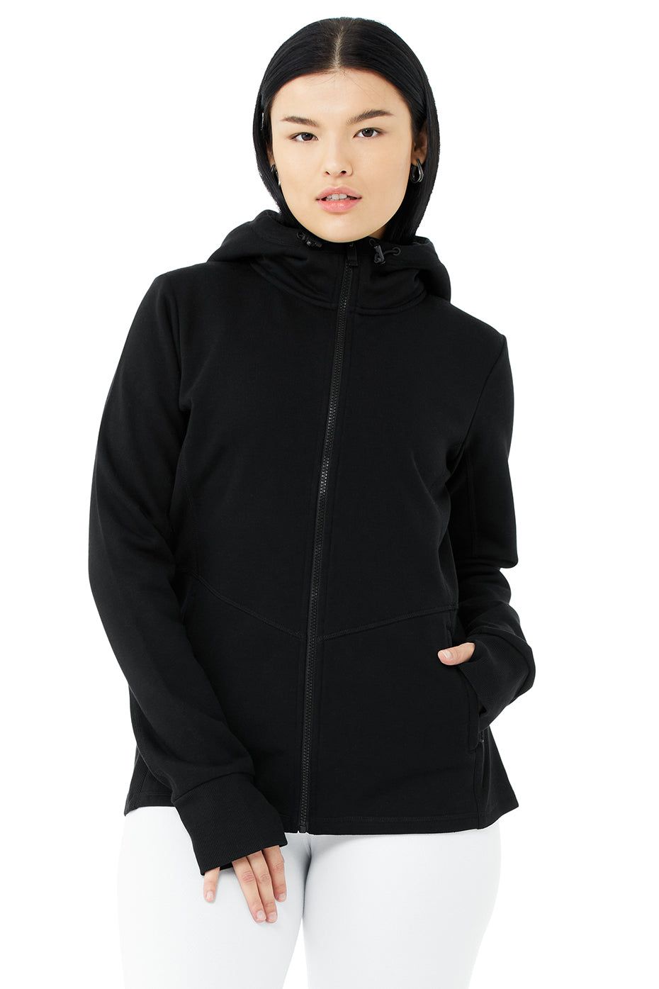 Foundation Zip Hoodie - Black sold by Alo Yoga product image thumbnail 8