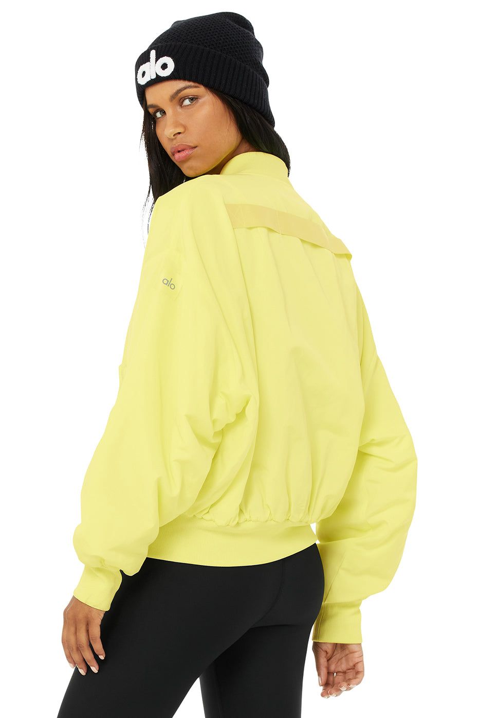 It Girl Bomber - Neon Shock Yellow sold by Alo Yoga product image thumbnail 3
