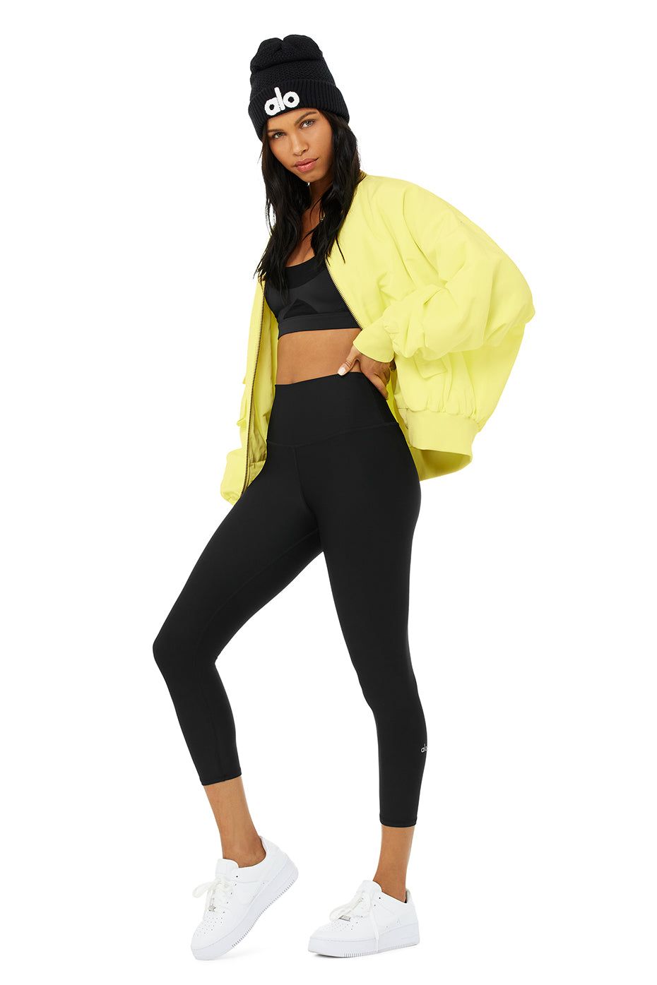 It Girl Bomber - Neon Shock Yellow sold by Alo Yoga product image thumbnail 6