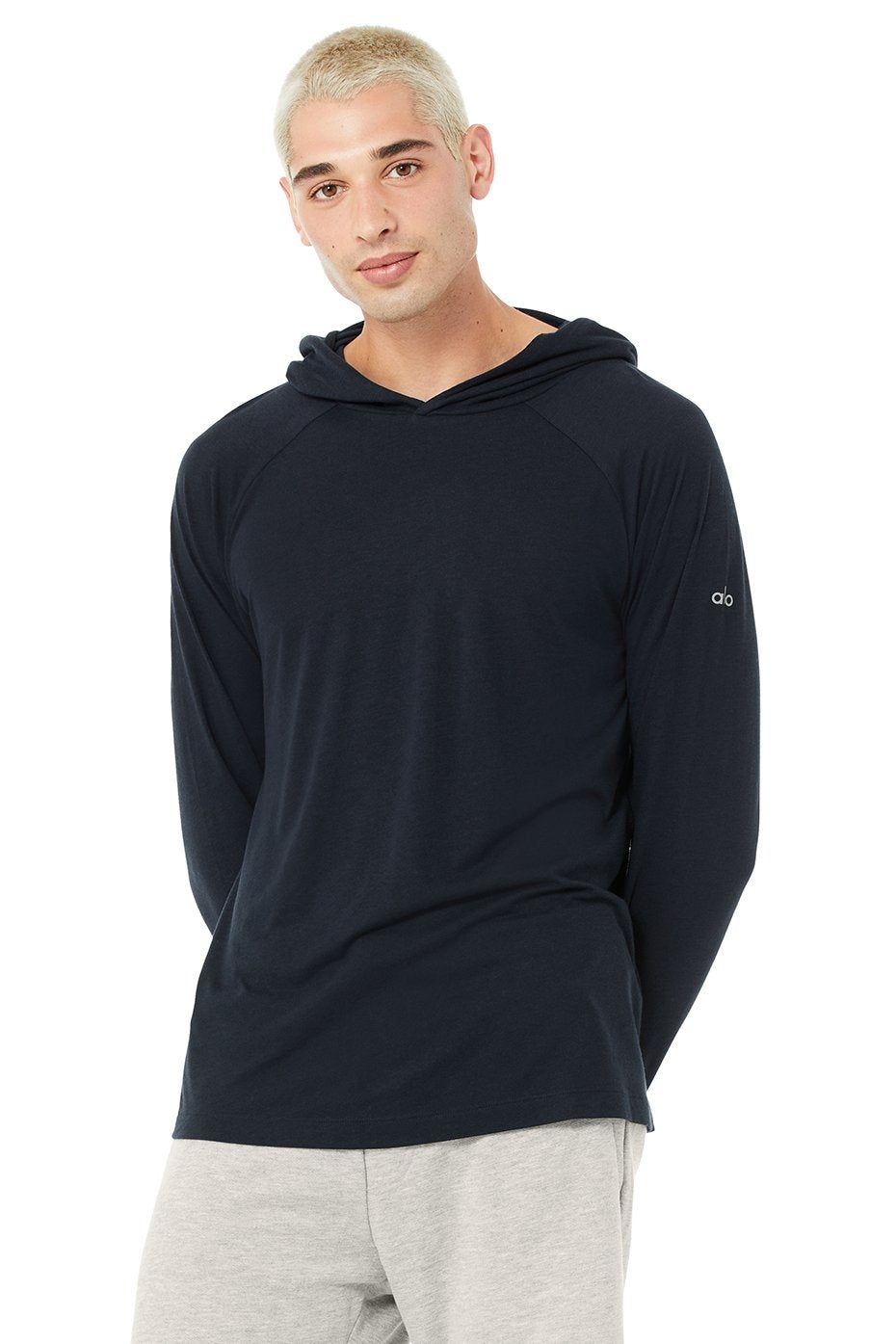 Core Hooded Runner - Dark Navy sold by Alo Yoga