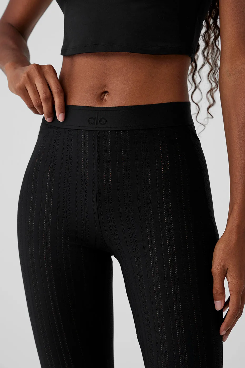 High-Waist Euphoria Legging - Black sold by Alo Yoga product image thumbnail 4