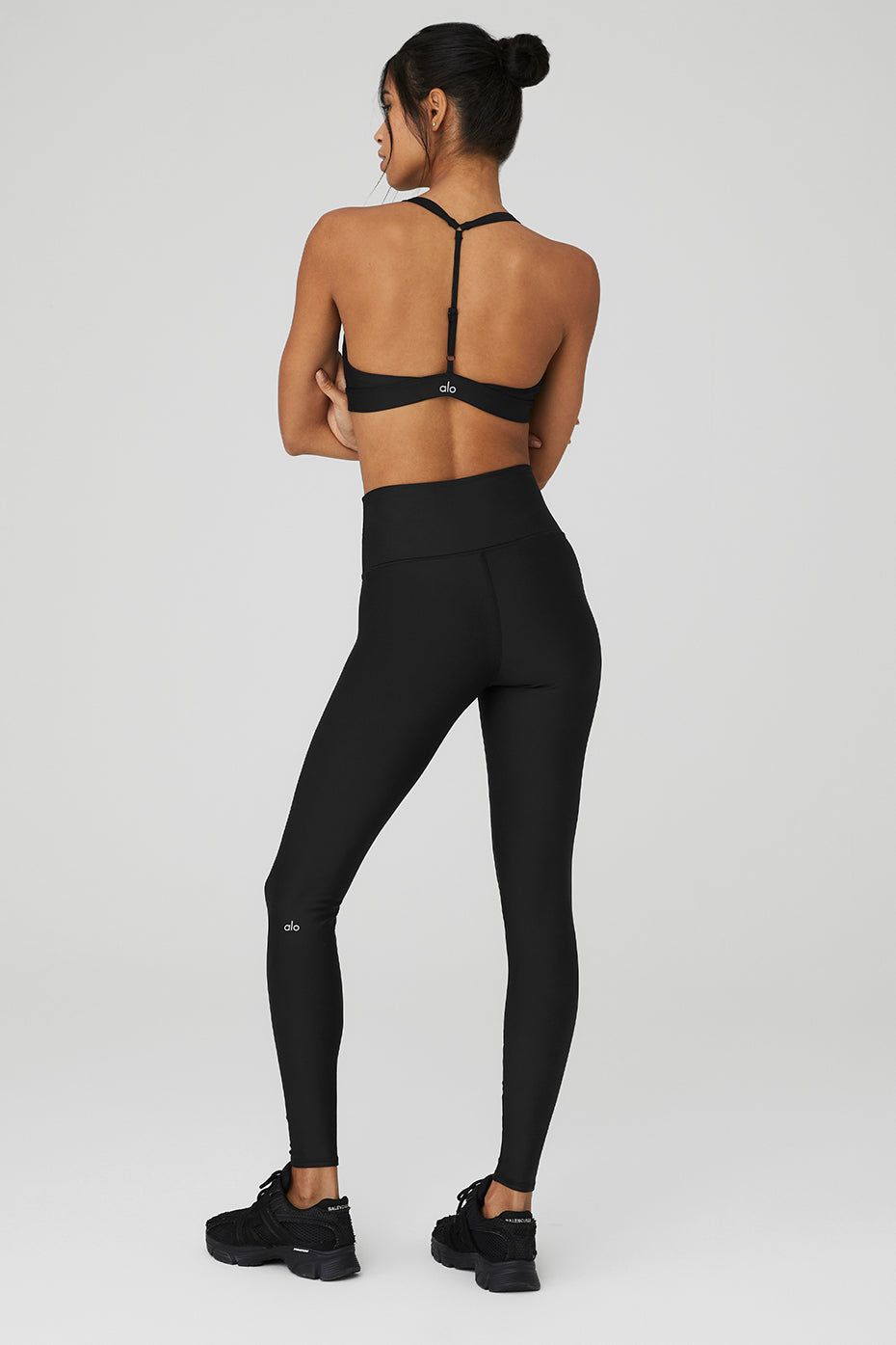 Airlift Layer Up Bra & High-Waist Airlift Legging Set - Black sold by Alo Yoga product image thumbnail 2