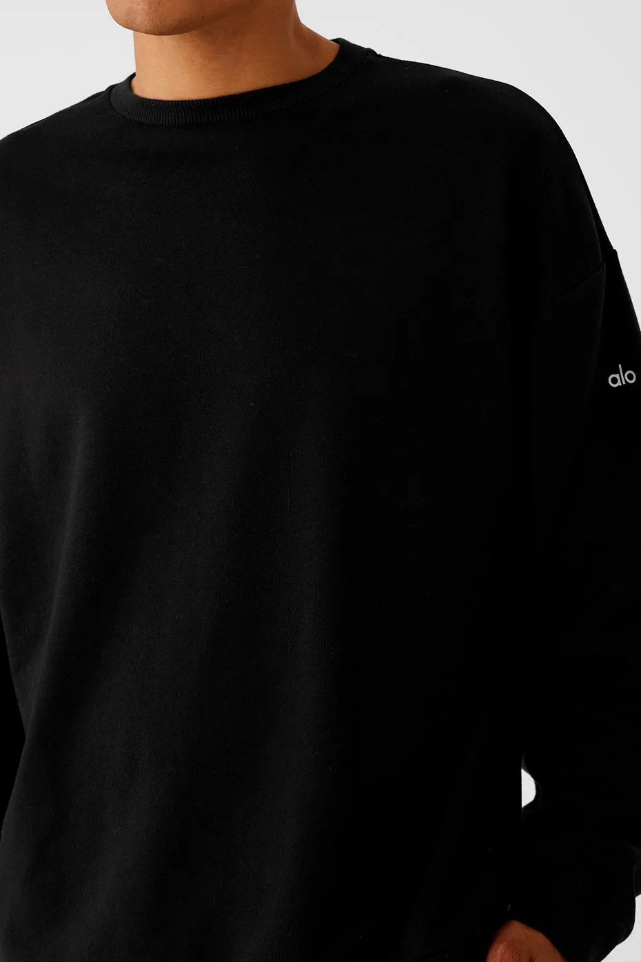 Chill Crew Neck Pullover - Black sold by Alo Yoga product image thumbnail 4