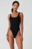 Mesh Sheer Illusion Bodysuit - Black sold by Alo Yoga
