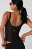 Mesh Sheer Illusion Bodysuit - Black sold by Alo Yoga