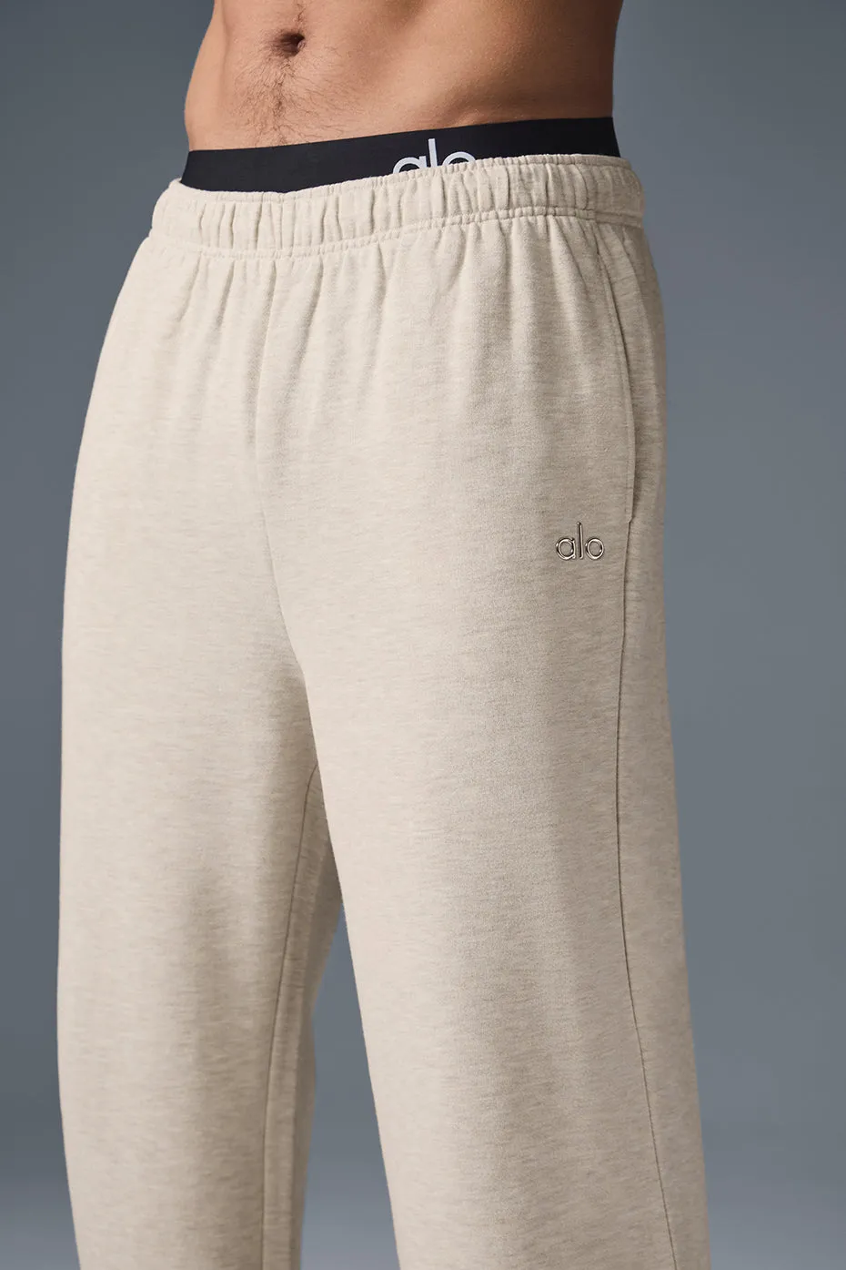 Accolade Straight Leg Sweatpant - Oatmeal Heather sold by Alo Yoga product image thumbnail 3