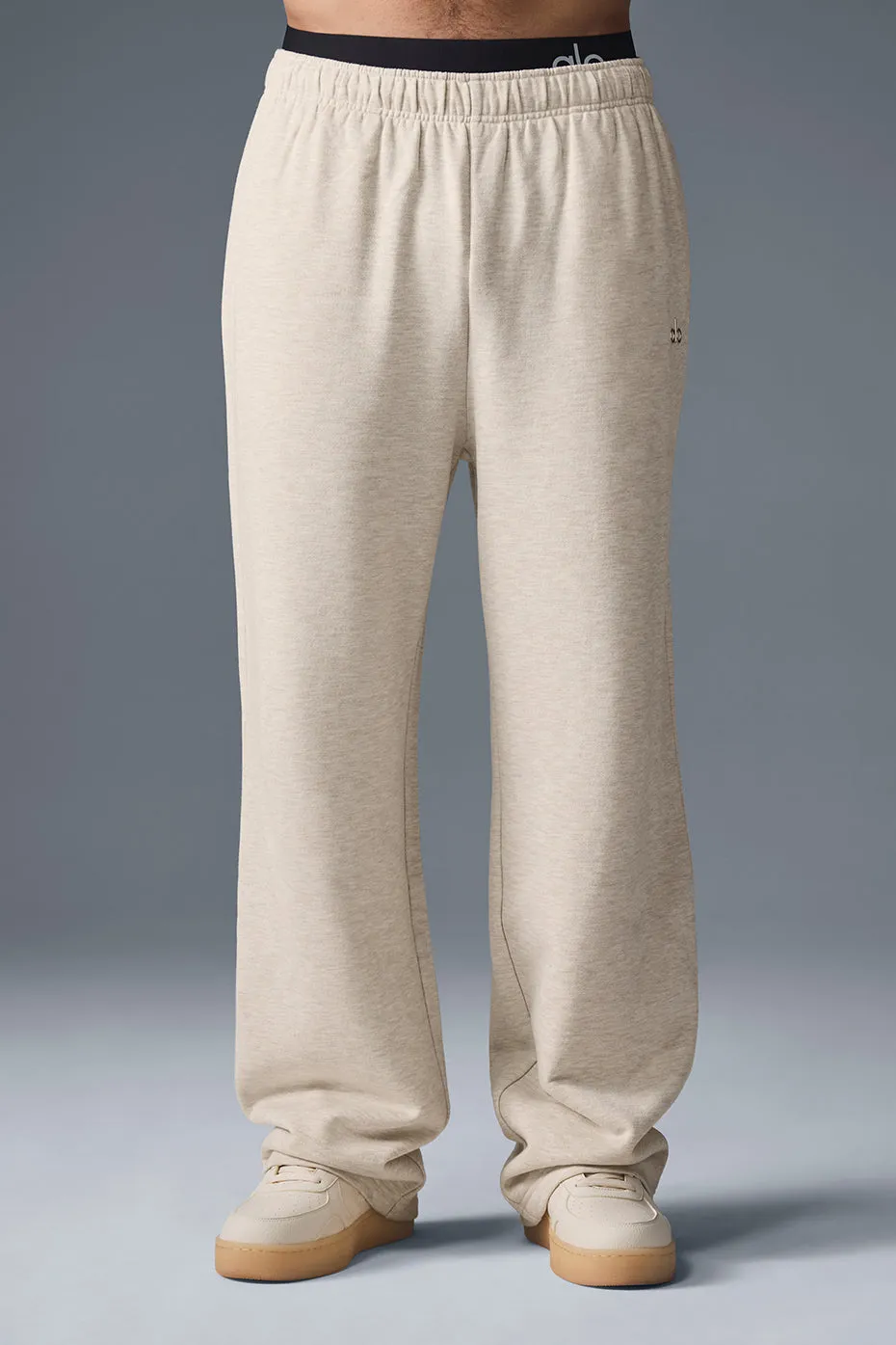 Accolade Straight Leg Sweatpant - Oatmeal Heather sold by Alo Yoga