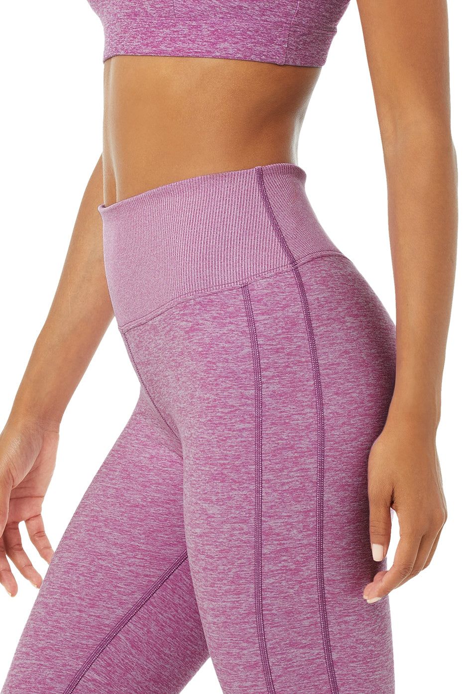 High-Waist Alosoft Lounge Legging - Electric Violet Heather sold by Alo Yoga product image thumbnail 4