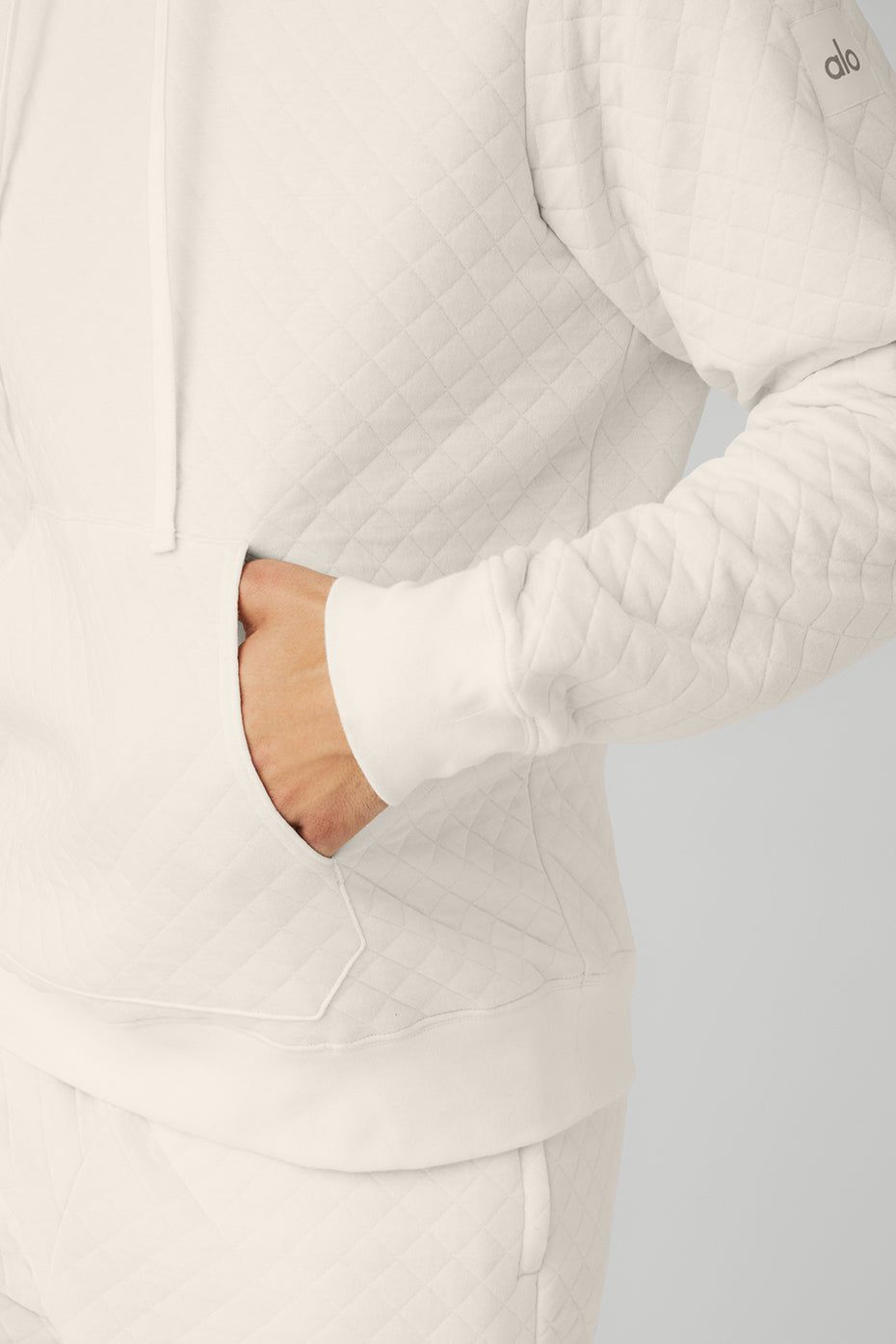 Quilted Stadium Hoodie - Ivory sold by Alo Yoga product image thumbnail 4