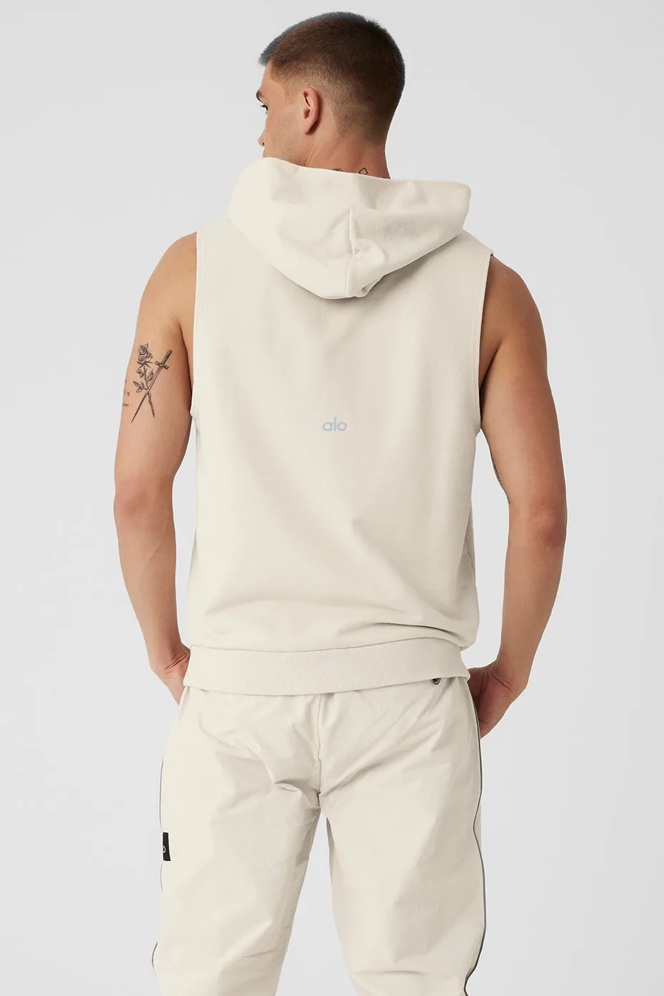 Chill Sleeveless Hoodie - Bone sold by Alo Yoga product image thumbnail 2