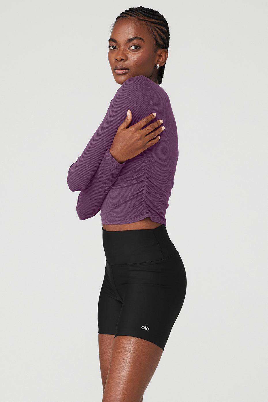 Gather Long Sleeve - Dark Plum sold by Alo Yoga product image thumbnail 3