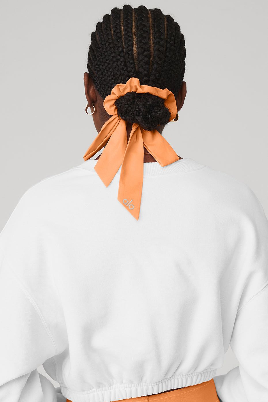 Love Knots Tie Scrunchie - Cantaloupe sold by Alo Yoga product image thumbnail 2