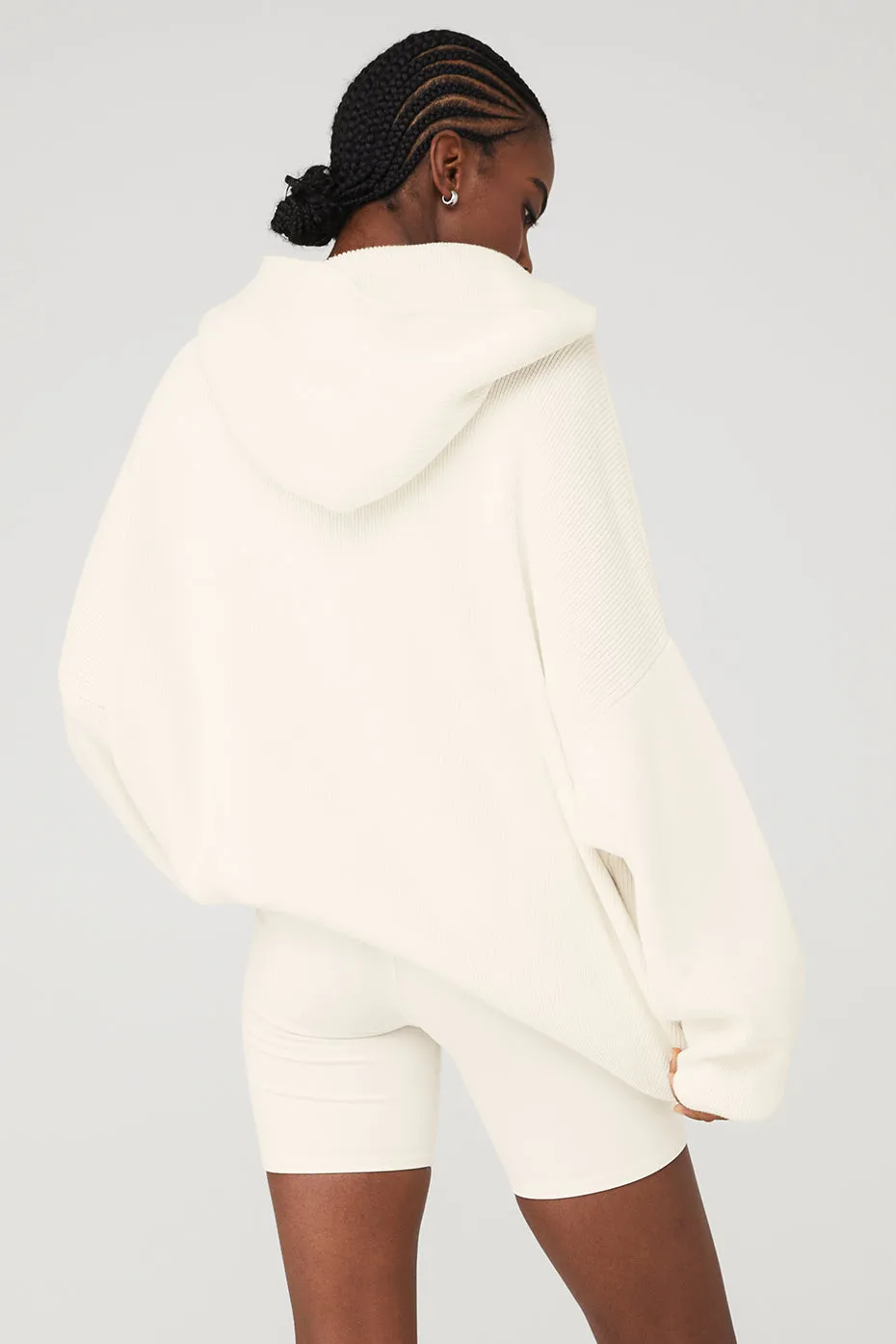 Scholar Hooded Sweater - Ivory sold by Alo Yoga product image thumbnail 3