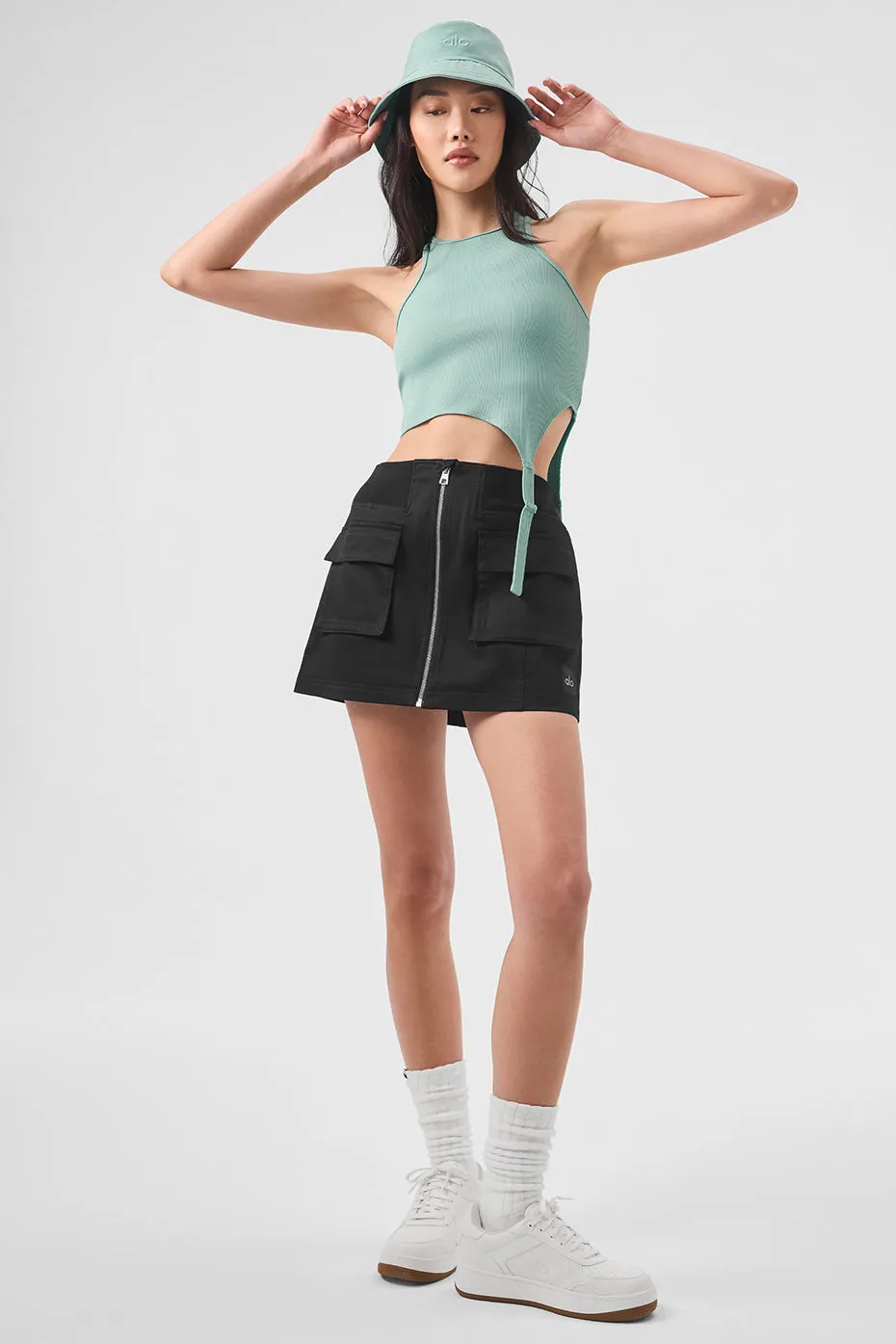 Alosoft Ribbed Revelation Tank - Botanical Green sold by Alo Yoga product image thumbnail 4